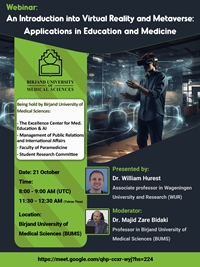 Webinar: An Introduction into Virtual Reality and Metaverse Applications in Education and Medicine